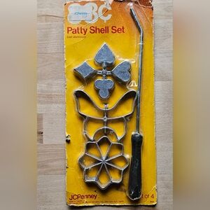 Vintage JCPenney BC Patty Shell Set, Includes 4 molds